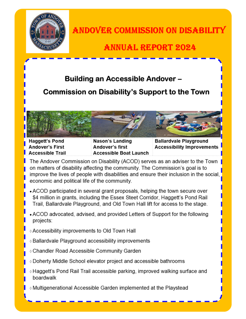 Andover Commission on Disability Annual Report 2024